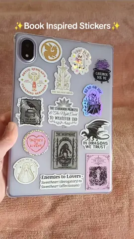 ✨️Crackled, Holographic, and Glitter Stickers!✨️ All of my vinyl stickers are waterproof, perfect for water bottles, phone cases, kindle cases, tablet cases... #BookTok #romantasybooktok #fantasybooktok #aelingalathynius #aelin #aelinashryvergalathynius #aelinandrowan #throneofglass #throneofglassseries #acotar #acomaf #acowar #rowanwhitethorn #rowanwhitethorngalathynius #youdonotyield #sarahjmaas #sarahjmaasbooks #booksticker #bookstickers #bookstickerscollection #crescentcity #rhysand #brycequinlan #houseofflameandshadow #azriel #cassian #feyrearcheron #shadowsinger #etsy #etsyshop #etsyseller #etsysmallbusiness #f #fy #fypシ #fypシ゚viral #fypage #reading #readinglist #tbr #tbrlist #romantasy #romantasybooks #romantasybooktok #empireofstorms #kingdomofash #crescentcityseries #crescentcity3 #crescentcityspoilers  #romantasyreads #booksticker #readingsticker #readingstickers #kindle #kindleunlimited #kindleunlimitedromance #kindlesticker #kindlestickers #kindlecase #kindlecases #brycequinlan #huntathalar #ruhndanaan #houseofearthandblood #houseofskyandbreath #thenightcourt #princesofhell #fourthwing #ironflame #godkiller #onedarkwindow #twotwistedcrowns #the #thefragilethreadsofpower #laurenrobertspowerless #daughterofthemoongoddess #theserpentandthewingsofnight #carissabroadbent #hollyblack #judeduate #judeandcardan #lilabard #paedyngray #paedynandkai #orayaandraihn #tisaanahvytezic #oraya #dragon #dragonsticker #halloween #elspbethspindle 