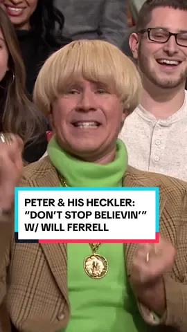 Peter and His Heckler: “Don’t Stop Believin’” w/ Will Ferrell #FallonFlashback #TonightShow #WillFerrell 