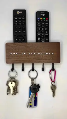 Decorative Wooden Key Hanger Wall mounted mail letter key holder organizer for entryway shelf. 🤎🌷🥂🦋 #fypシ 