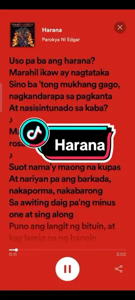 Harana #fyp #fypシ #lyrics #fulllyrics #spotify #trending #viral 