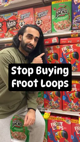 Ditching the Froot Loops for a better breakfast choice! 🙅‍♂️🥣 These colorful circles may look tempting, but the GMO and artificial ingredients are a no-go. Whole Foods has got your back with Seven Sunday and Lovebird Organic cereal – a delicious and wholesome alternative to kickstart your day! 🌞💚. 🎥 by @duggychef #cereal #frootloops #groceryshopping