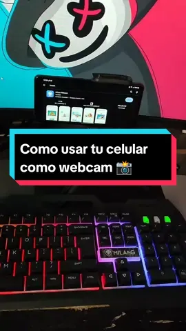 Como podemos usar la cámara del celular como webcam #tiktokenvivo #streaming #gameplays #gamer #pcgaming 