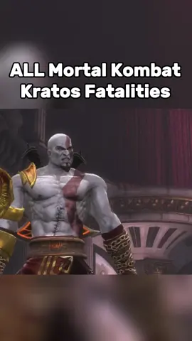 All MK Kratos fatalities #gaming #GamingOnTikTok #godofwarragnarok #mortalkombat 