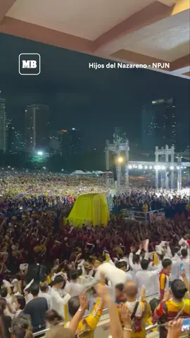 'SEA OF DEVOTEES' At least 175,000 devotees attend the Misa Mayor honoring the Black Nazarene, situated at the Quirino Grandstand at midnight on Tuesday, Jan. 9. #Nazareno2024 #MBNews #NewsPH #News