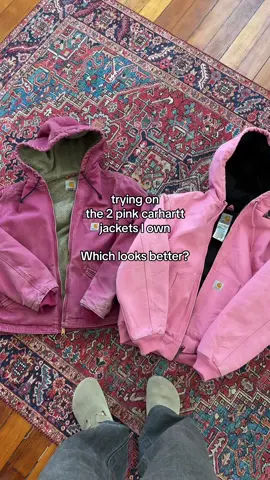 styling my two pink carhartt jackets #fyp 