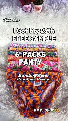 Affordable 6 Packs Panty Random Color and Design.🥰❤️#6pcspanty #goodquality #floralpanty #fyp 