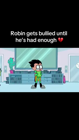 poor robin 😞 #teentitansgo #robin #sad 