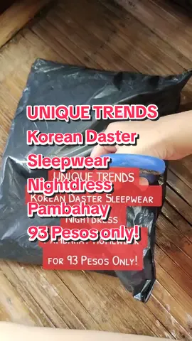 UNIQUE TRENDS Korean Daster Sleepwear Nightdress Pambahay Homewear Nightwear new Only ₱93.00! #koreannightdress #sleepwear #tiktokfinds #giftideas #fyp #foryoupage 