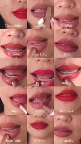 The ultimate DETAIL Power Lip swatch guide 💄💋 #detailcosmetics #kissproof 