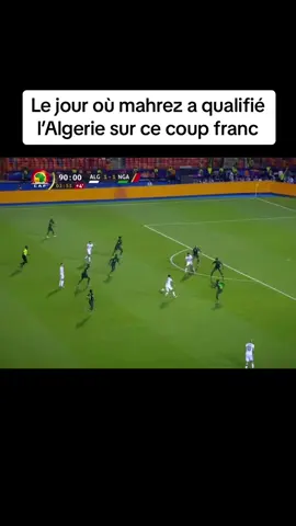 Demi finale de la can Algérie Nigeria mahrez qualifie son équipe au dernier moment #algeria #can #football 