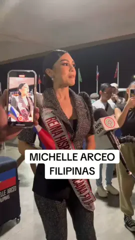 LOOK:  Miss Filipinas Michelle Arceo waves the Philippine flag as she departs for the Reina Hispanoamericana competition in Bolivia with the hope of bringing home the second  Reina title.  Reina Hispanoamericana 2024 pageant will be held on January 28 (29 PH) #MichelleArceo #ReinaHispanoamericanaFilipinas #ReinaHispanoamericana #ReinaHispanoamericana2024 #Pageantalltheway #Filipinas #philippines @bmssmpworldphi @pageantologyedit @pageantalk 