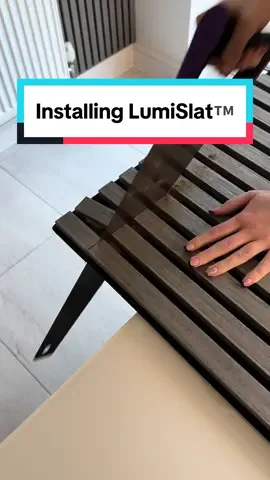 As easy as 1, 2, 3!✨ Transform your home in an instant with LumiSlat™️🏡 #charlesandivy #slatwall #fyp #acousticpanels #diningroom 