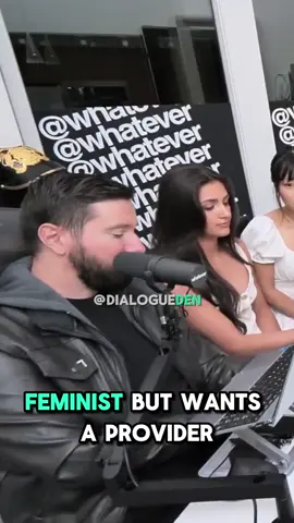 feminist but wants a provider #whateverpodcast #whateverpodcastclips #feminist #whatever #datingpodcastclips 
