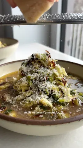 Herby Cabbage in Parmesan Broth - kind of soup for the soul, bc even slop mothers have feelings 