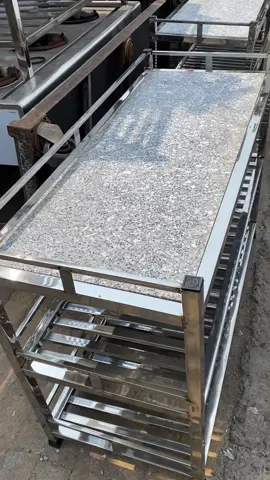 Kệ bếp mặt đá 3 tầng inox dài 1m - 1m2 ✌️✌️#thietbibepcongnghiep #thanhly 