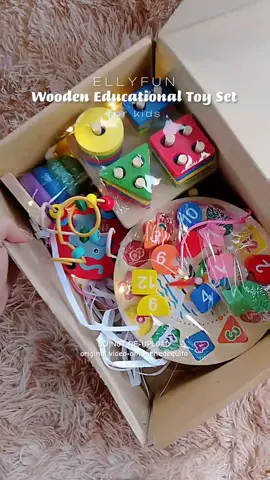 Wooden Educational Toys for Kids 💯 Click my yellow basket to buy!⬆️ #ellyfun #ellyfunwoodeneducationaltoyset #educationaltoy #woodeneducationaltoy #educationaltoysforkids #deservetonganakmo 