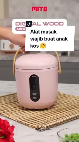Gak akan buang - buang makanan lagi kalau masak pakai Rice Cooker R11 dari MITO! 🤩 Apalagi warna pink yang super gemes serta design yang compact dan mudah dibawa kemana - mana, cocok banget buat kamu anak kosan yang ga butuh makan banyak! Lengkap dengan 4 pilihan menu (Rice, Noodle, Porridge/ Reheat & Warm) serta terdapat 5 lapisan coating jepang di pancinya yang bikin rice cooker ini juara! 😍 Resep nasi goreng ala anak kos:
 - 1 cup beras yang sudah dicuci bersih
 - kacang polong secukupnya
 - ayam fillet secukupnya
 - 1/2 sdt garam
 - 1/2 sdt kaldu jamur
 - 2 sdt kecap manis
 - 2 sdt saus tiram
 - 1 sdt minyak wijen
 - 1/2 ruas jari air Yuk langsung klik keranjang kuning buat order ✨ #ricecooker #ricecookerr11 #ricecookermito #mitoelectronic #mito 