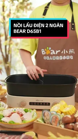 ✅ Nồi lẩu điện 2 ngăn BEAR D65B1 tiện lợi, sử dụng dễ dàng #laudiendanang #laudien2ngan #noilaubear #bearstorevietnam 