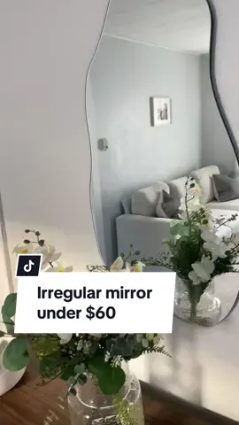I found the most perfect irregular mirror for only $58 on @Amazon #amazonfinds #entrywaydecor #livingroommirror #irregularmirror #amazonmusthaves #homedecor #interiordecor #mirror 