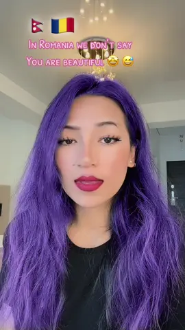 I am learning how to say you are beautiful in Romanian.🤩😹 #funny #fypシ゚viral🖤tiktok #pageforyou_🔥 #goviral #nepaligirl🇳🇵 #romania🇷🇴 