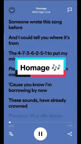 Homage - Mild High Club #lyrics #homage #lyricsvideos 
