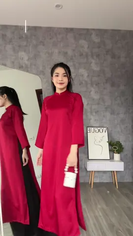 Áo dài xuông màu đỏ đô mặc tết 2024 #aodaitet2024 #aodainana #aodai #xuhuong #trending #aodaicachtan #aodaitet #aodaidangxuong 