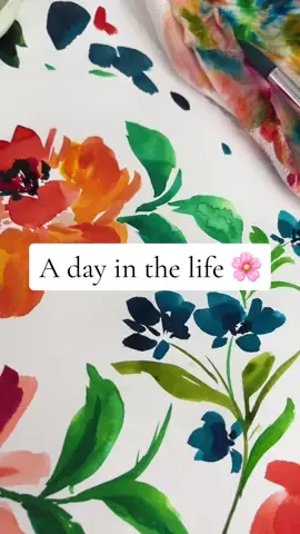 Day in the life.. well half a day 😂 #dayinthelife #dayinmylife #printdesigner #textileprinting #painting #floralpainting #art #paintwithme #painter #artistsoftiktok #paintok #watercolorpainting #surfacepattern #printdesign #printlife #textiledesigner #illustrationartist #illustrations #dayinmylifeasaartist #surfaceprint #watercolorflowers #watercolourfloralartist #floralartistry #floralartwork 