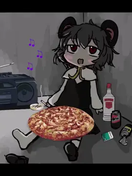 I finally came back... Now what? #touhou #touhouproject #nazrin #pizza #parati #foryou 