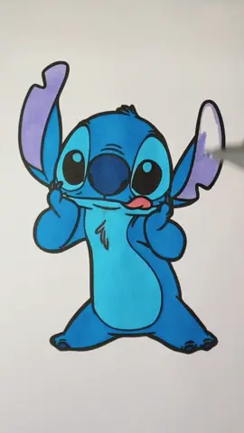 ASMR Coloring Stitch 💙🩵 #satisfyingvideo #satisfying #asmrsounds #relaxing #liloandstitch #stitch #coloringbook #fyp #coloring #lilostitch #satisfatorioasmr 