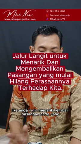Jalur Langit untuk Menarik Dan Mengembalikan Pasangan. . #mbahnasir #mbahnasirpengasihan #putergiling #putergilingsukma #mengembalikanmantan #mengembalikansuami #fypシ゚viral