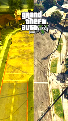GTA San Andreas (2004) vs. GTA 5 (2013) Map Comparison! 🌆 #gta5 #gtasanandreas #gaming #fyp 