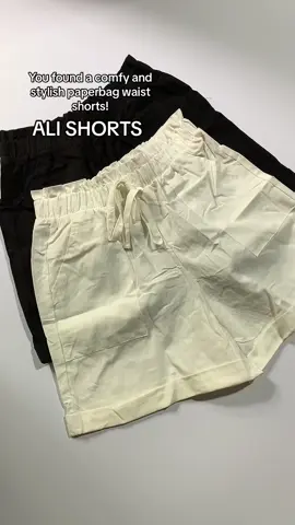 ALI SHORTS ❤️ Get yours now!. #linenshorts #paperbagwaistshorts #shortshaul #fypシ゚viral #womensshorts #CapCut 