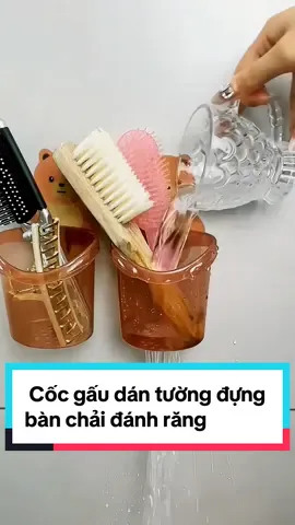 Cốc gấu dán tường đựng bàn chải đánh răng, thuận tiện dễ sử dụng, có lỗ thoát nước #cocdungbanchai #cocgaudantuong #cocdungkemdanhrang #truongconreview #dngc #dcgr 