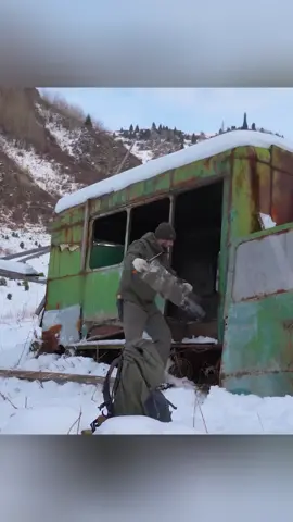 Restored Alpine Iron Shelter With an Abandoned Truck, Modern Winter Bushwalking #bushcraft #shelter #build #building #builder #outdoor #Outdoors #survival #trending #bushman #camping 