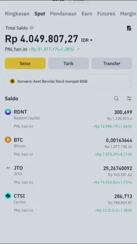 tadinya iseng cuman nyisipin uang makan eh ko malah nagih🤣 yang portony m m an jangan kesini ini mah iseng🙏 #binance #crypto #indrakenz #timothyronald #cryptocurrency 