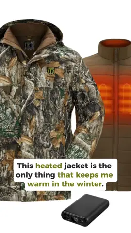 TideWe Men's 3-in-1 Heated Jacket with Battery Pack, Winter Coat Set with Inner Jacket #CapCut 