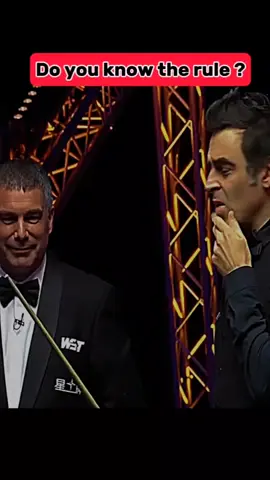 Do you know the rule? #ronnie #sports #snookerskills #snookertime #snookerplayers #foryoupageofficiall #viral #foryou #fypシ゚viral 