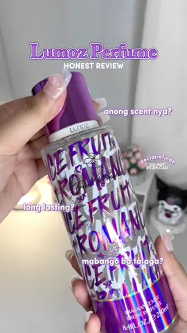 Replying to @Cy’Iesha19 lumoz perfume honest review 💜✨ long lasting nga ba? #fyp #lumoz #lumozperfumes #bodymist #perfume #longlasting #shimmerperfume #shimmerbodymist #longlastingperfume #longlastingfragrance #perfumetiktok #perfumetok #pabango 