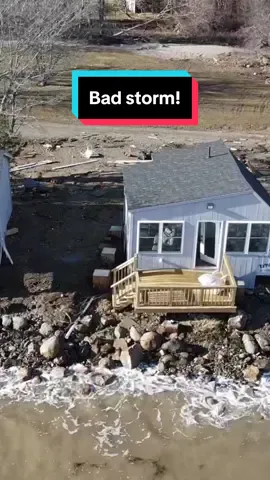 Bummin! :( We are hopeful this wont affect this years bookings. We will have a repair schedule this week and update all of you that have already booked with us. bare with us for a few days and we still hope to see you this spring! #maine #storm #flooding #maineflooding 