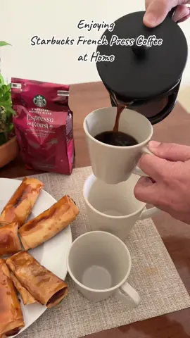 #frenchpresscoffee #starbucks #tipidtip #turon #meryenda 