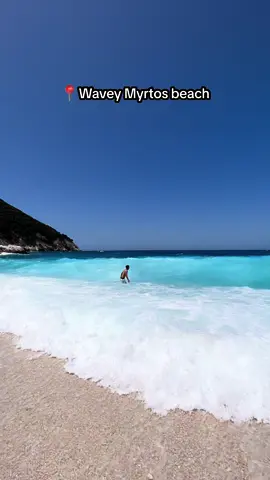 Myrtos beach Greece #island #wavey #sea #fy #fyp
