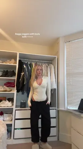 Cute but comfy 😘 #trending #explore #fyp #trendingtiktok #viral #explorepage✨ #trend #baggyjoggers #bodysuit 