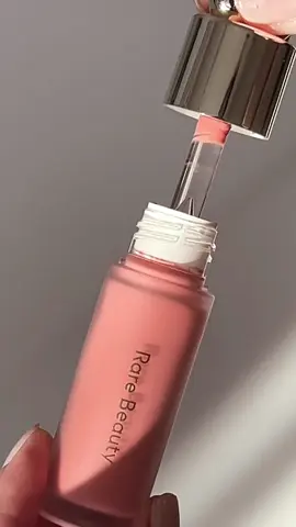 @Rare Beauty Blush in shade Bliss.  #rarebeauty #rarebeautyblush #rarebeautymakeup #sephorarecommendations #makeupswatches #blushswatch #creamblush 