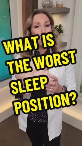 WHAT IS THE WORST SLEEP POSITION? 🛌 If you are struggling with snoring or sleep apnea, Dr. Janine suggests avoiding a particular sleeping position that causes the tongue to fall back and the jaw to drop down, partially blocking the airways. This can exacerbate your snoring and sleep apnea symptoms. Instead, Dr. Janine recommends sleeping on your side with a pillow between your knees to help with hip and back comfort. Follow for more natural health tips🌿.  #sleepposition #sleep #snoring #sleepapnea