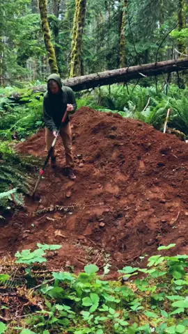 Corner rebuild part 1. #mtb #trailbuilding #nature #forest #fyp 