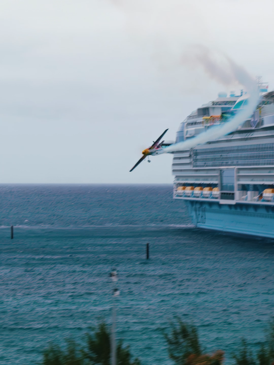 We don’t just party like icons — we are the icons 😎 @redbullairforce 👨‍✈️: Kirby Chambliss #IconoftheSeas #PerfectDayatCocoCay #BTS #RedBull #HideawayBeach