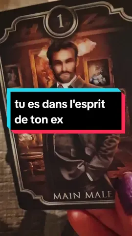 Tu es dans l'esprit de ton ex😬 #tiragedecartesgratuit #cartomancienne🔮 #tirage 