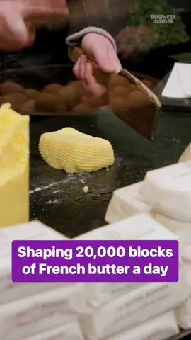 This is how staff at Maison bode in Saint Malo #France  shape up to 20,000 mini butters daily. #butter