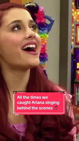 yes, Ari's always been a singing star 🤩 #arianagrande #catvalentine #victorious #samandcat #behindthescenes #bts #acoustic #throwback 