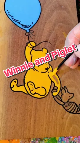 Replying to @sheloves_bella Satisfying Winnie the pooh paint #satisfying #relaxing #winniethepooh #piglet
